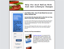 Tablet Screenshot of helpforacidreflux.com